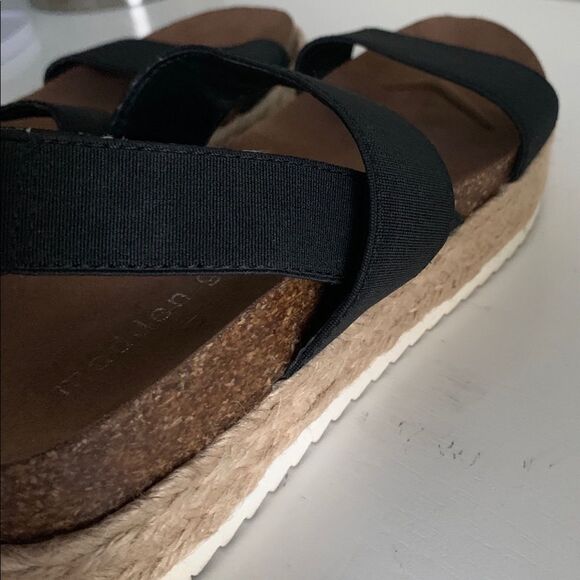 Offer a Price MADDEN GIRL WOMENS CYBELL PLATFORM WEDGE SANDAL BLACK SIZE 7 - Picture 6 of 6